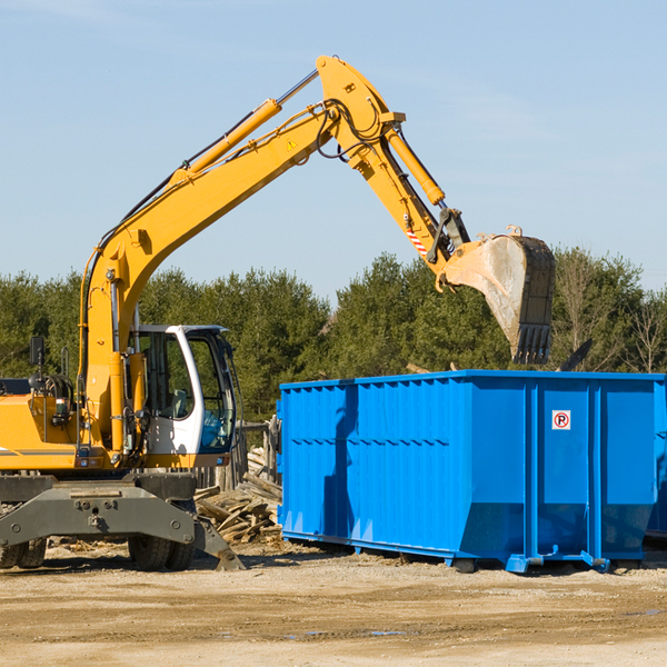 can i choose the location where the residential dumpster will be placed in Nances Creek AL